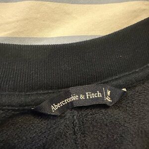 Abercrombie & Fitch Black Textured Pullover